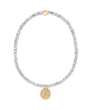 Silver Faceted Hematite 2mm Bead Bracelet- Inspire Gold Charm