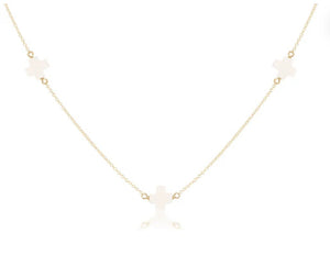 17” Choker Simplicity Chain Gold - signature cross off-white