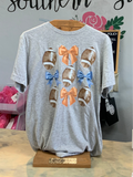 Gator Footballs and Bows Tee