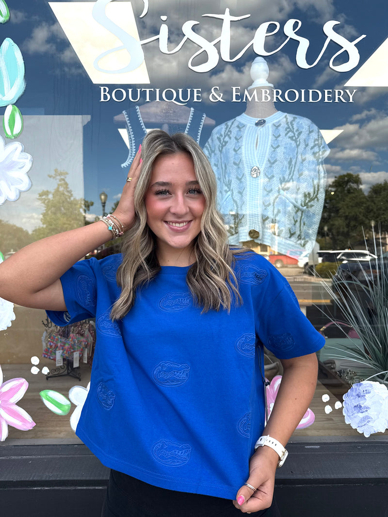 Gator Head Embroidery Tee