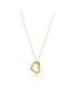 16” Necklace Gold- Love Gold Charm