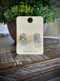 T-Drop Crystal Earrings