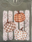 Striped Pumpkin & Bows Tee Shirt