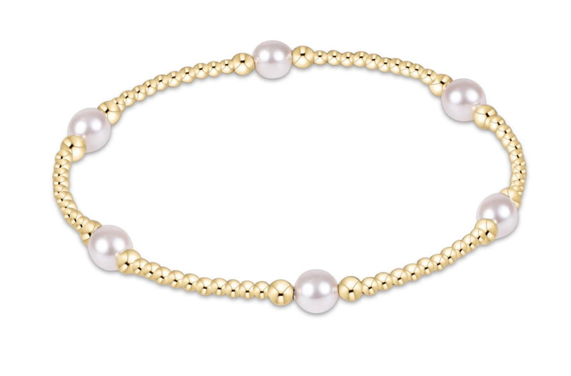 Purpose Pearl 5mm Gold Bracelet