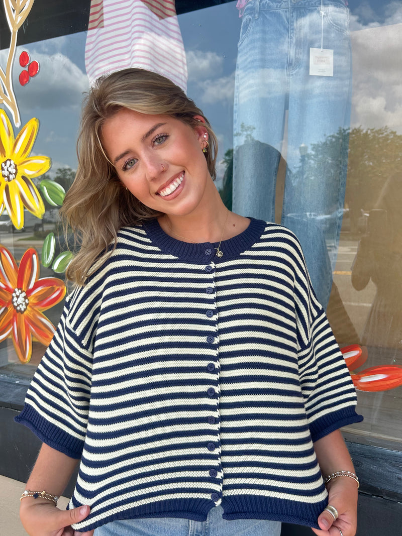 Zella Striped Sweater