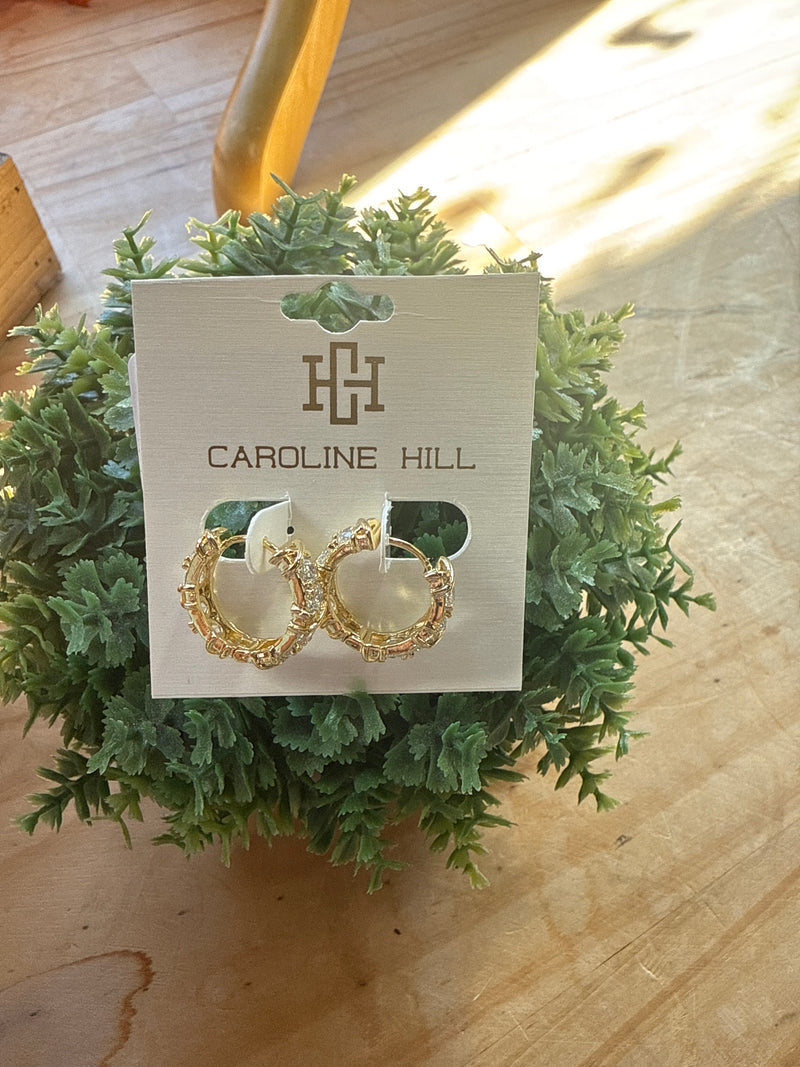 Skyes Crystal Small Hoop Earring