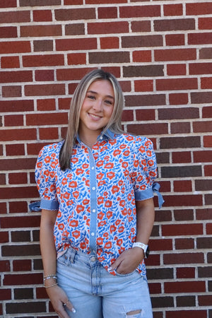 Clementine Floral Blouse