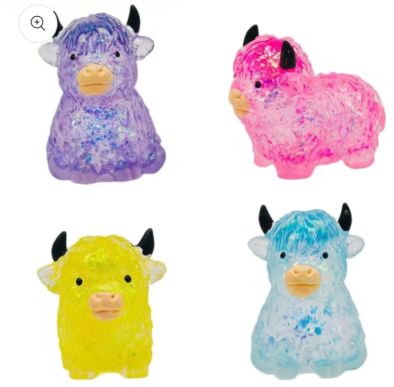 Glitter Highland Cow Squishy