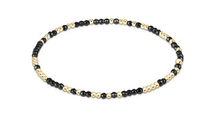 Hope Unwritten Faceted Hematite 2mm Bead Bracelet