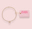 Gold Bow Charm Bracelet