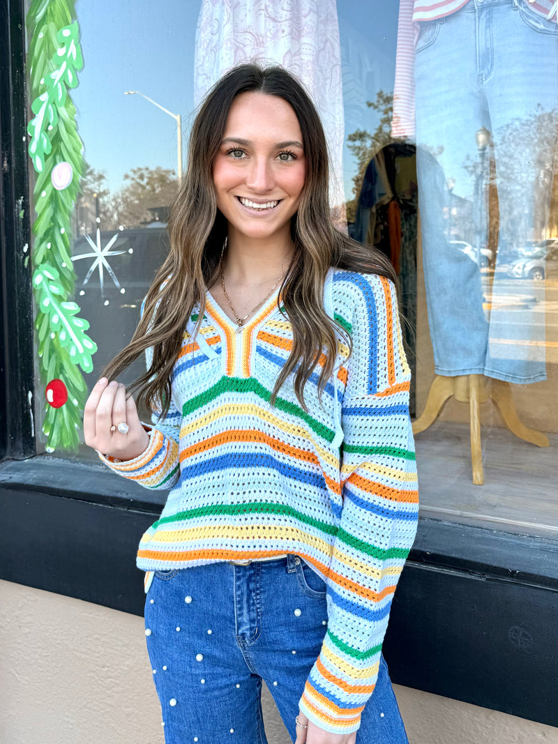 Summertime Kitted Hood Shirt