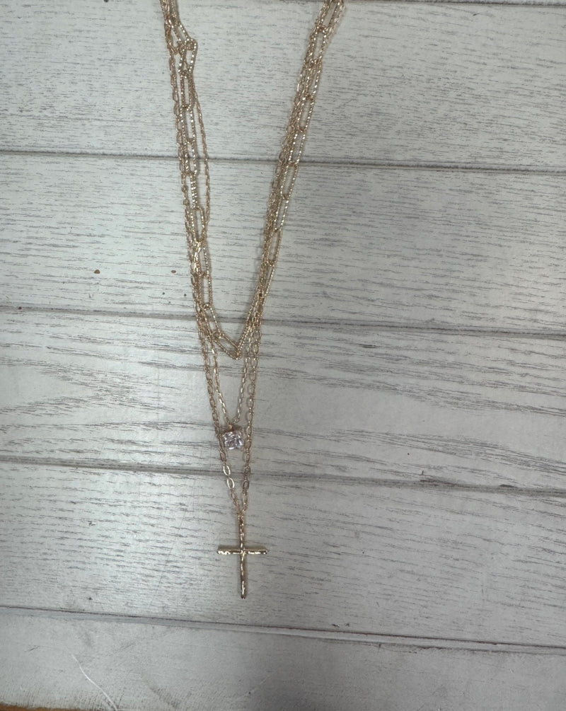 Gold Cross Necklace