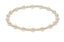 Classic Sincerity Pattern 4mm Bead Bracelet- Pearl