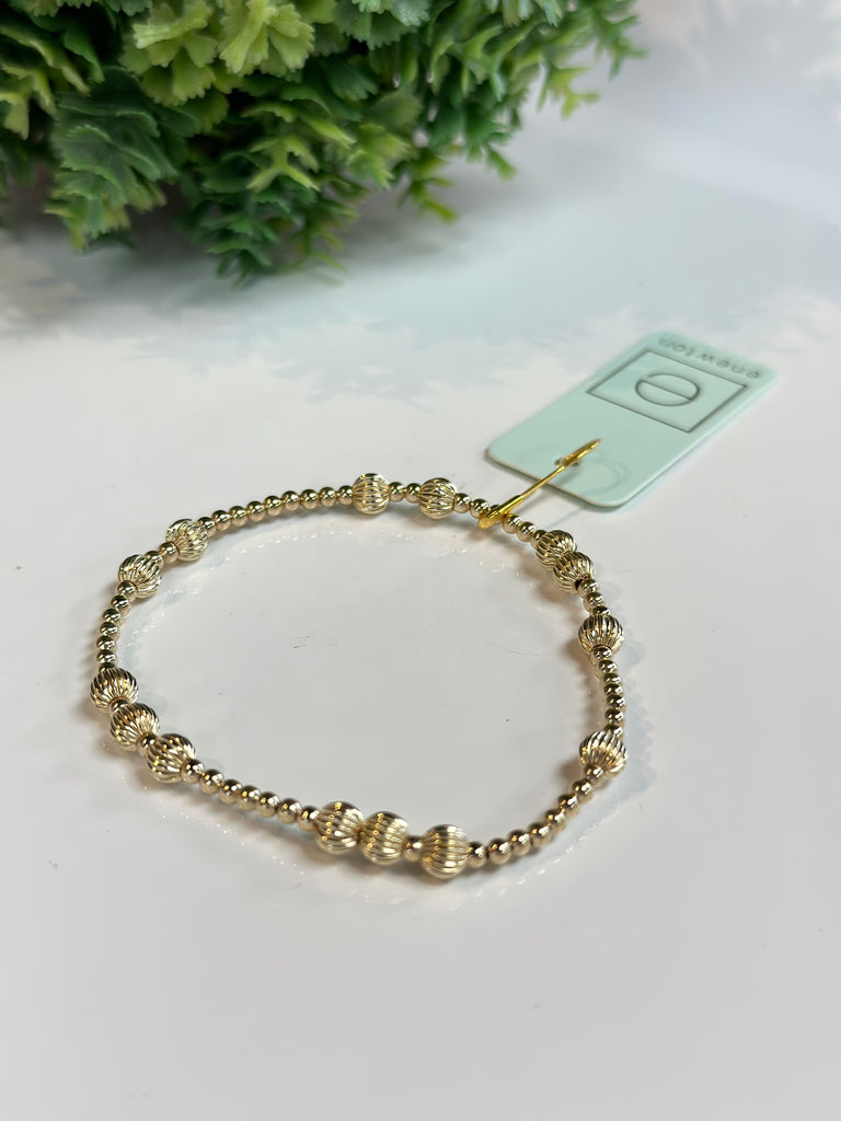 Hope Unwritten Dignity 5mm Bead Bracelet gold