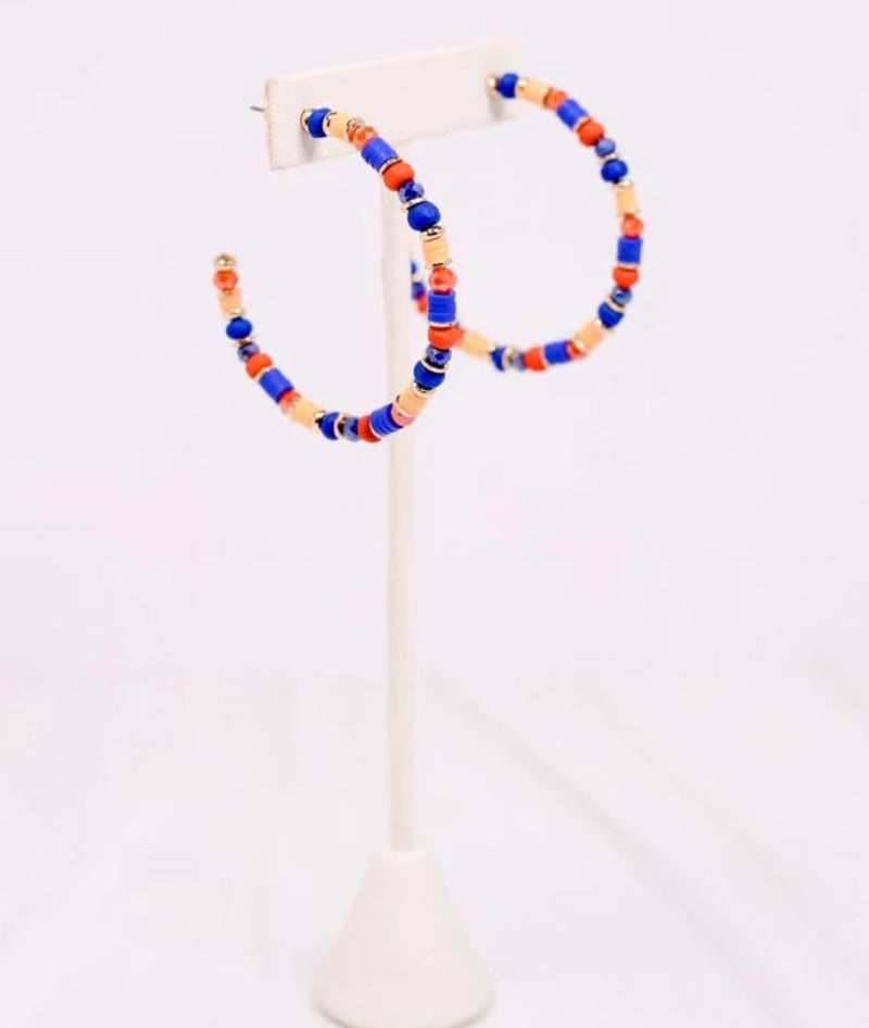 Bartlett Beaded Hoop Earrings