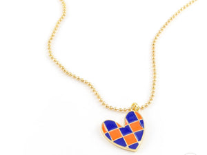 Doug Gator Checkered Necklace