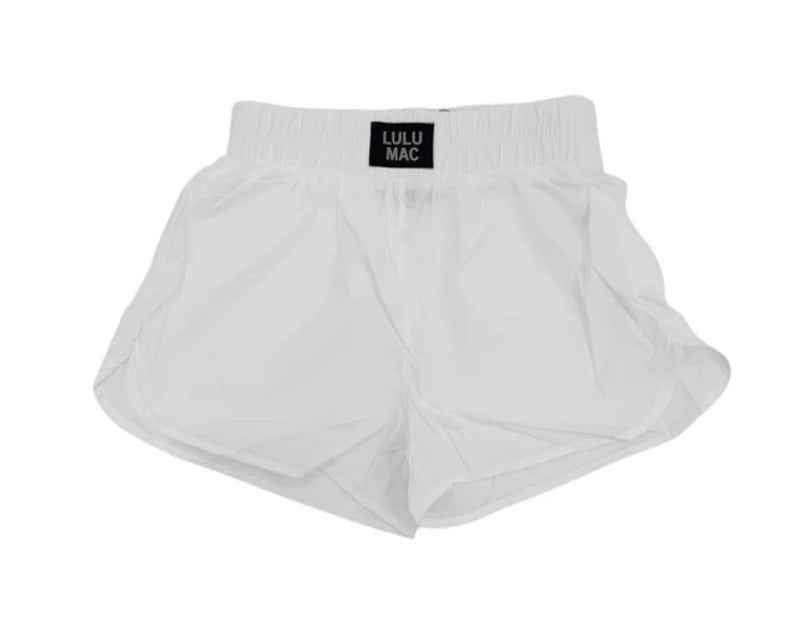 White OG Lulu Mac Shorts