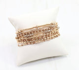 Gabriela Gold Beaded Bracelet Set