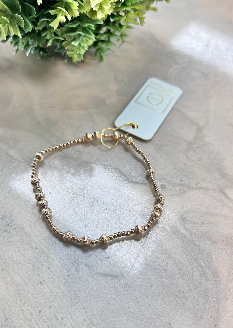 Hope Unwritten Dignity 4mm Bead Bracelet - Gold