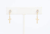 Lyric Cross Dangle Earrings