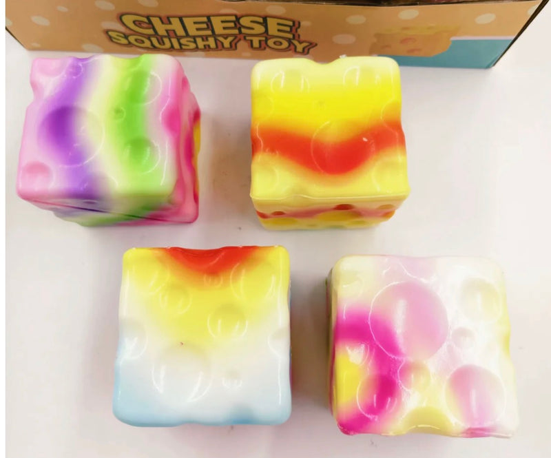 Tie Dye Cheese Squishy