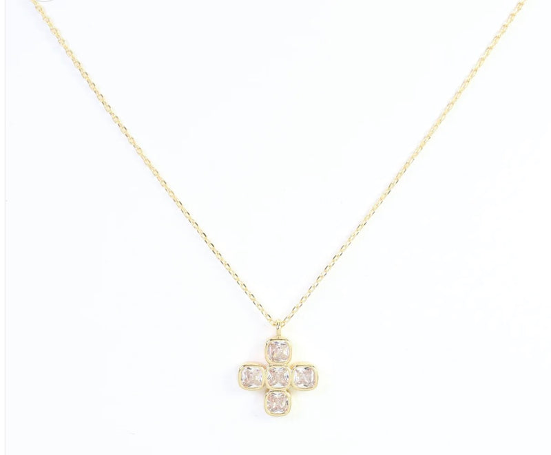 Marie CZ Cross Necklace