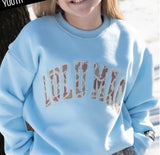 Blue Camo Lulu Mac Sweatshirt - Youth