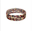 Multi Row Thin Seed Bead Maroon & Black Gameday Stretch Bracelets