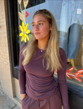 Veda Long Sleeve Fitted Top