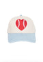 Red Baseball Heart Trucker Hat