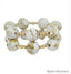 Set of 2 Gold Beaded with 20mm Natural Marbled Stretch Bracelets