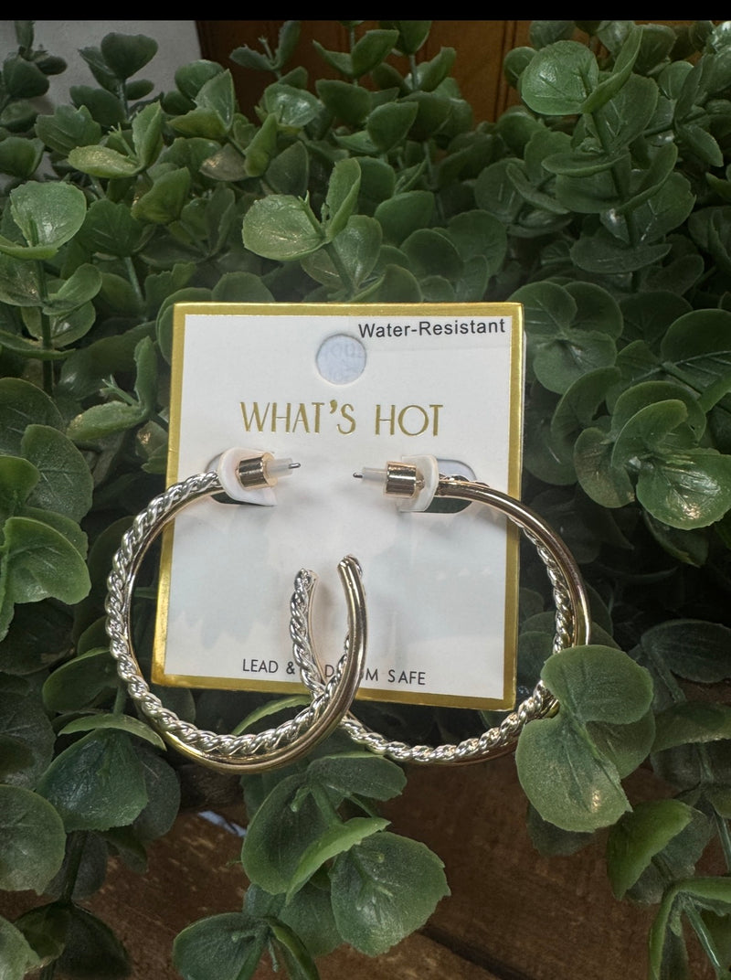 Braided Hoop Earrings