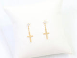 Lyric Cross Dangle Earrings