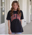Red/Black Striped Lulu Mac Tee