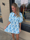 Evelyn Floral Puff Sleeve Dress
