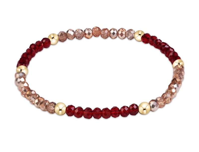 Gameday Flirty Presence Bracelet - Gold Luster & Maroon