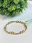 Dignity Joy Pattern 6mm Bead Bracelet Gold