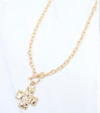 Maxine Cross Toggle Link Necklace