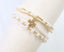 Ada Pearl Cross Bracelet Set