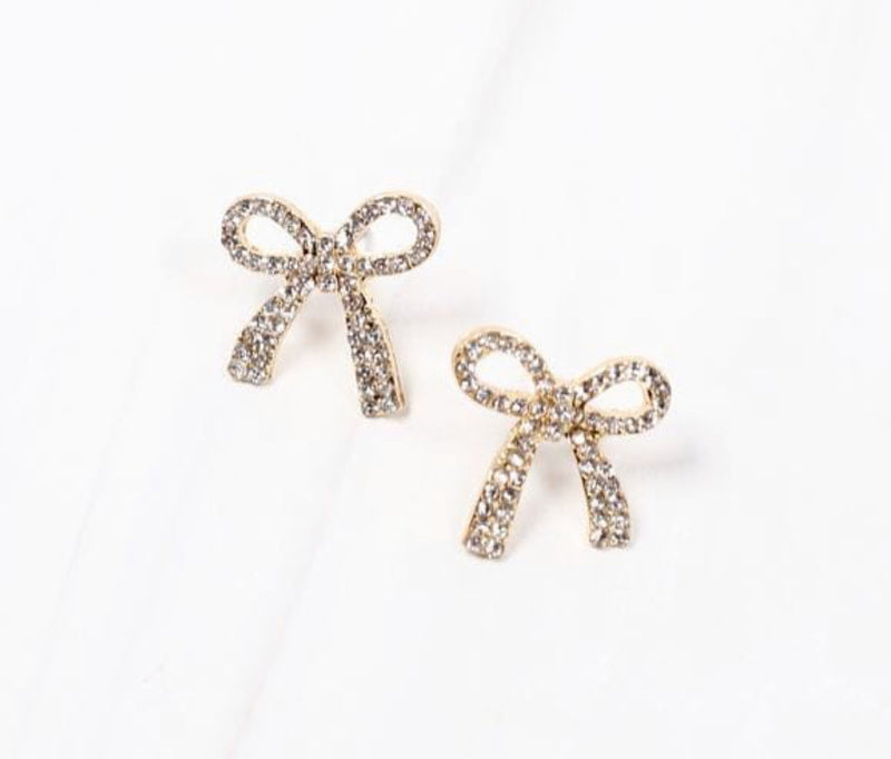 Wendover CZ Bow Earrings