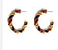Red & Black Hoop 1.5” Earrings
