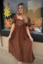 Avery Floral Long Sleeve Smocked Midi Dress
