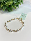 Hope Unwritten 5mm Bead Bracelet - Pearl