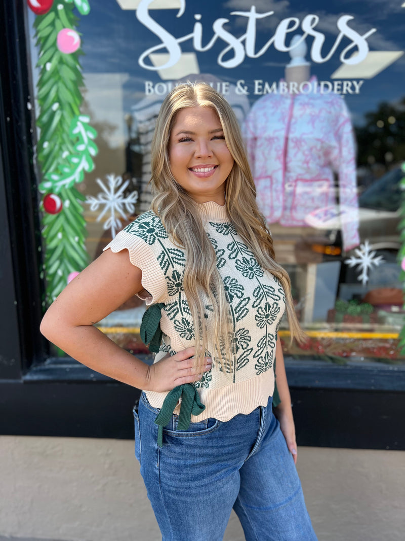 Hunter Scalloped Sweater