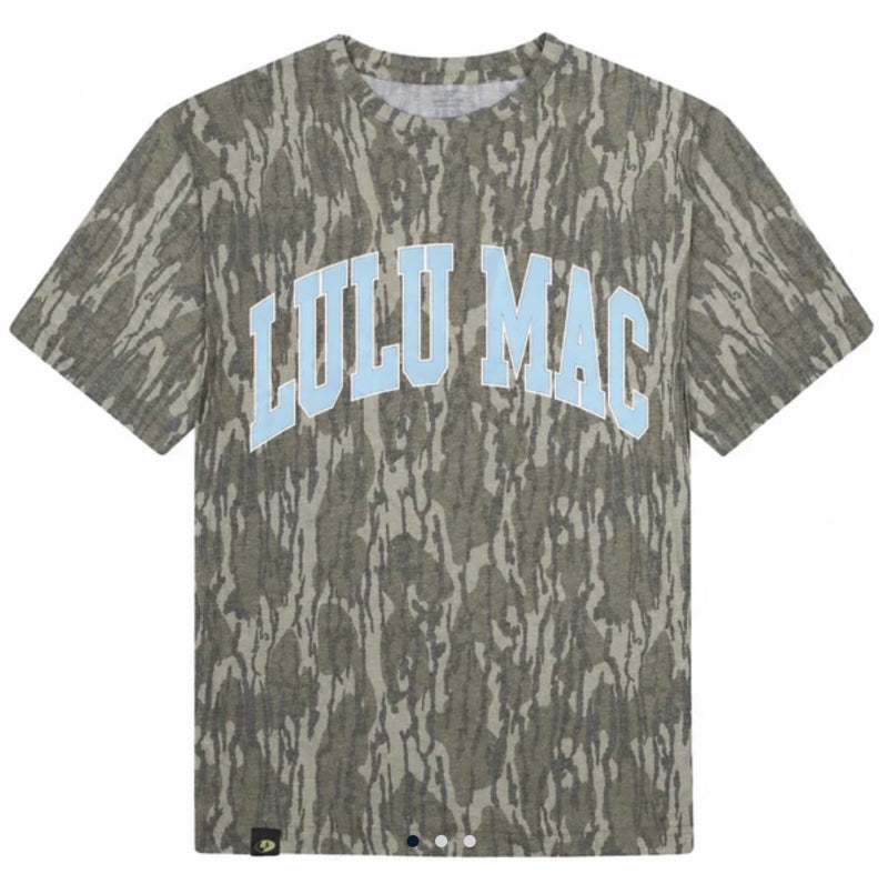 Light Blue Camo Lulu Mac Tee - Adult