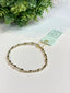 Harmony Sincerity Pattern 2mm bead bracelet - gold