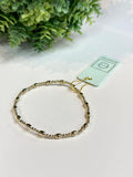 Harmony Sincerity Pattern 2mm bead bracelet - gold