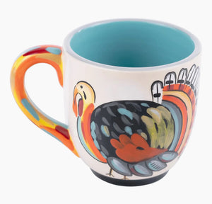 Colorful Turkey Feathers Mug
