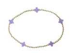 Egirl Signature Cross Gold Pattern 2mm Bead Bracelet