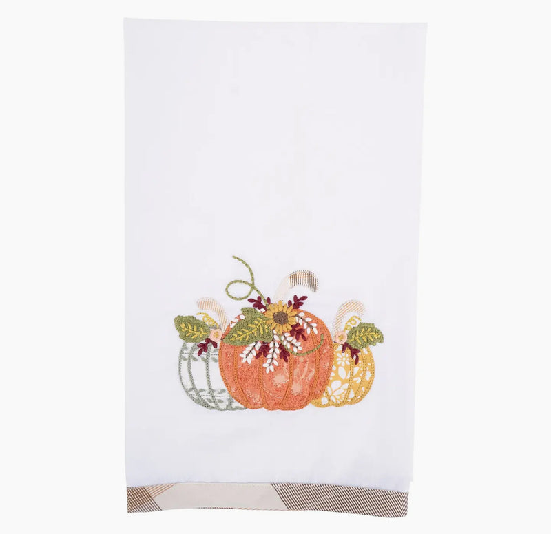 Happy Harvest Pumpkin Tea Towel